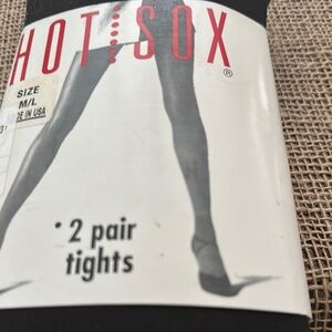 Hot Sox Black Tights - 2 Pair Pack